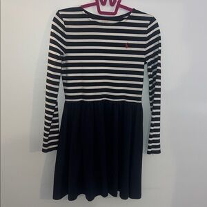 Polo by Ralph Lauren Kids Dress - Dark Blue and White Stripes